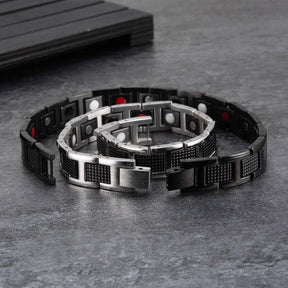 Pulsera de acero magnética