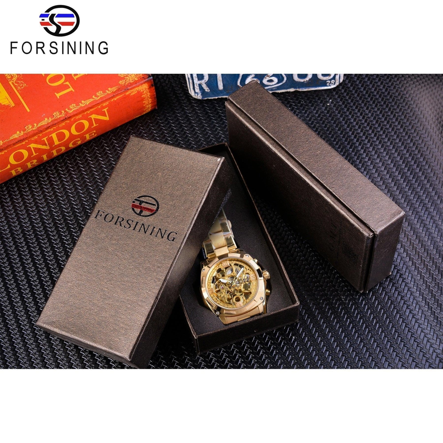 Relógio Casual Masculino FORSINING Premium Men Pro – Toque suave e visual encantador