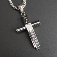 Gold or Silver Plated Parabolic Crucifix Chain