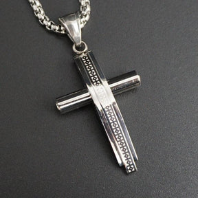 Gold or Silver Plated Parabolic Crucifix Chain