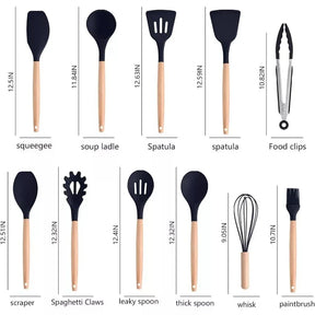 19-Piece Kitchen Utensil Kit Complete with Cutting Board
