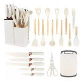 19-Piece Kitchen Utensil Kit Complete with Cutting Board