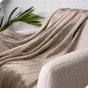 Kit of 2 Winter Double Blankets in Plain Microfiber