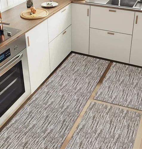 Set of 3 Geometric Non-Slip Kitchen Rugs