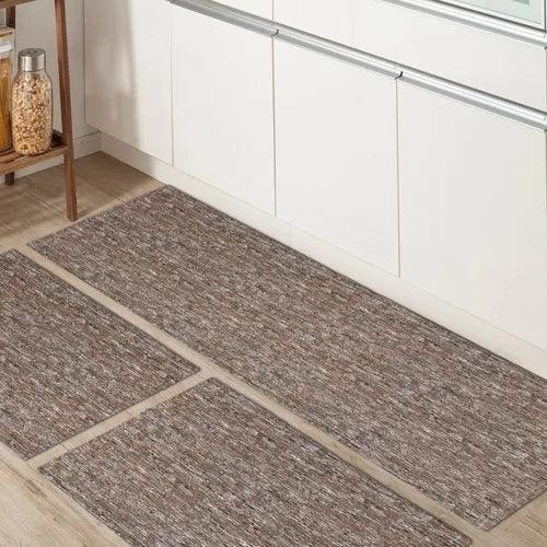 Set of 3 Geometric Non-Slip Kitchen Rugs