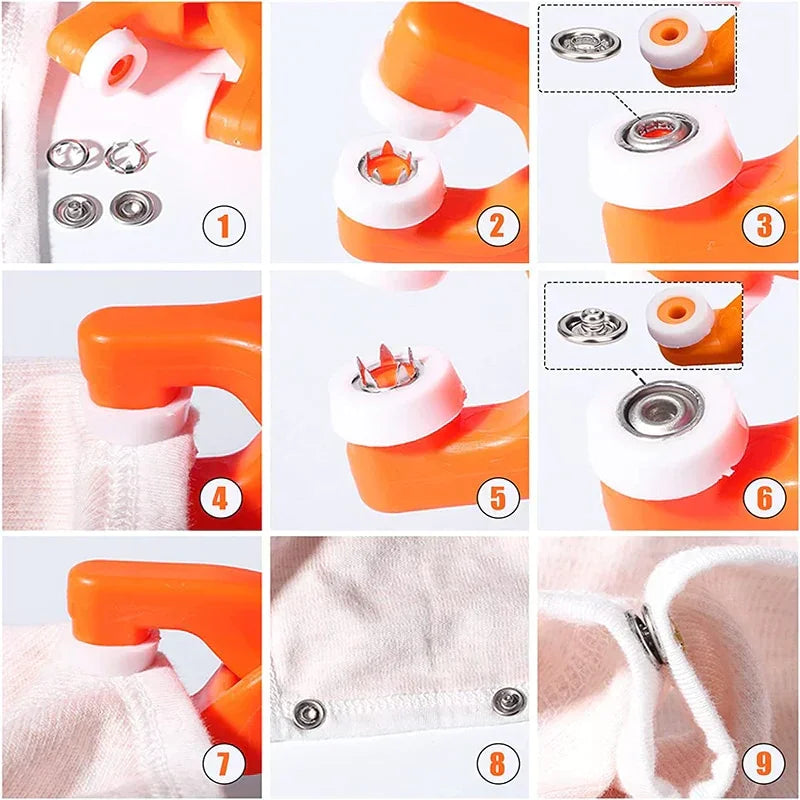 Fastener Pliers Kit + 400 Snap Buttons - SnapFix