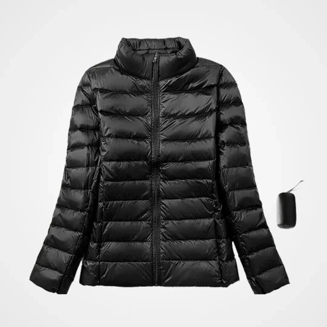 Jaqueta Puffer Feminina Impermeável Ultraleve Dobrável – Elegância e conforto para o dia a dia