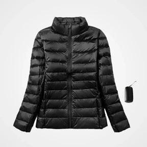 Jaqueta Puffer Feminina Impermeável Ultraleve Dobrável – Elegância e conforto para o dia a dia