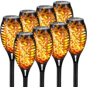 Waterproof Solar LED Torch Light - FireGlow