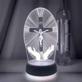 3D Jesus LED Decoration Lamp 16 Colors