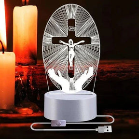 3D Jesus LED Decoration Lamp 16 Colors