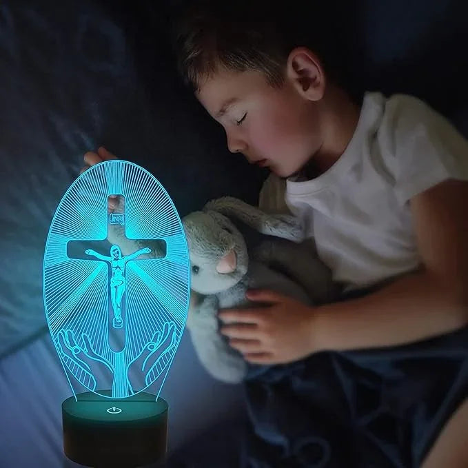 3D Jesus LED Decoration Lamp 16 Colors