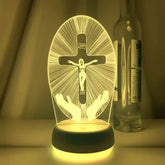 3D Jesus LED Decoration Lamp 16 Colors