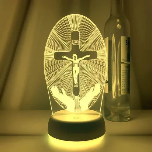 3D Jesus LED Decoration Lamp 16 Colors