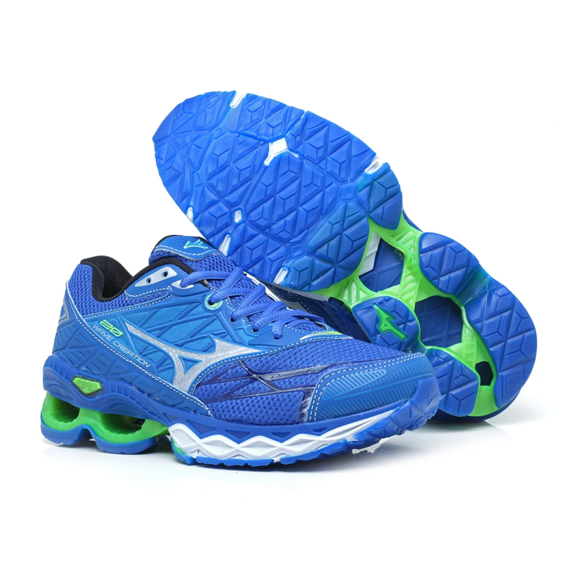 Compre 1 leve 2 Tênis Mizuno Wave 20 Pro Masc + Fem