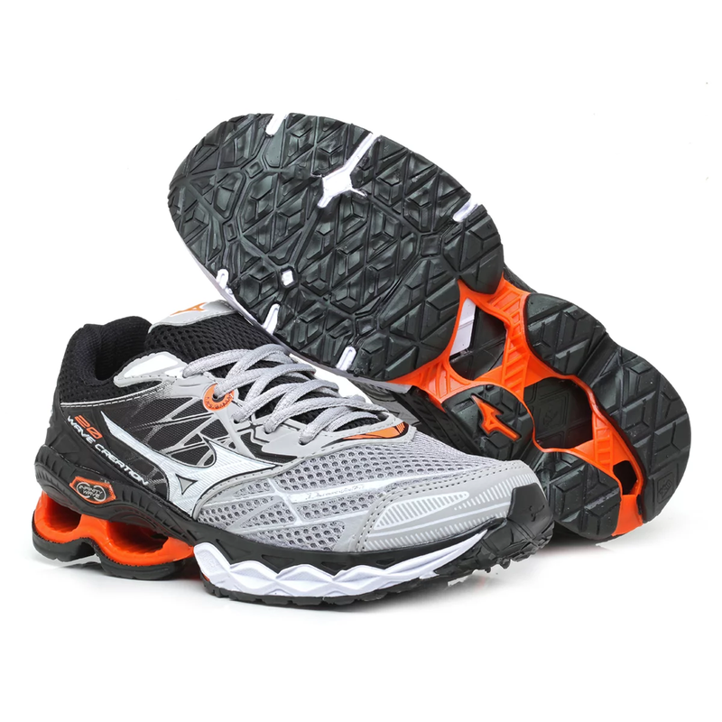 Compre 1 leve 2 Tênis Mizuno Wave 20 Pro Masc + Fem