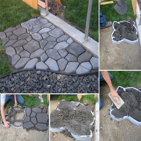 Molde con forma de suelo para decoración de jardín