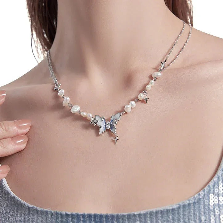 Collar de mariposa espacial - Ajustable