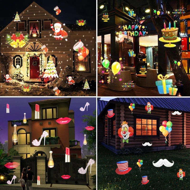 Proyector LED navideño impermeable para decoración