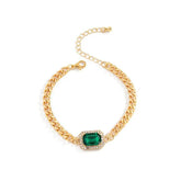 Pulseira em Elos e Esmeralda - Sundian - Sundian