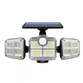 Foco LED solar de 800 W y 3 cabezales - EcoLight
