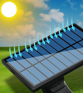 Foco LED solar de 800 W y 3 cabezales - EcoLight