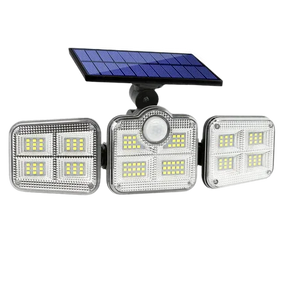 Foco LED solar de 800 W y 3 cabezales - EcoLight