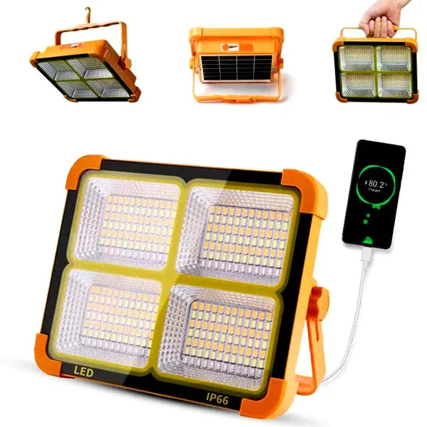 Waterproof Solar LED Spotlight with Built-in Powerbank