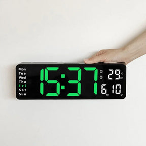 Digital Wall Clock with Remote Control and Alarm