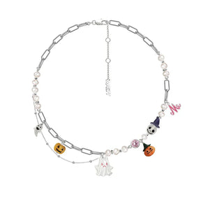 Collar de calabaza y fantasma – Estilo Halloween