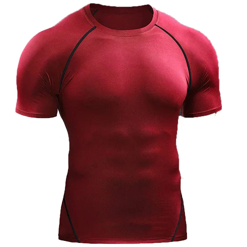 Camiseta de compresión para hombre 2025: secado rápido y elástica 