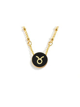 Collar con el signo del zodiaco en oro de 18 quilates