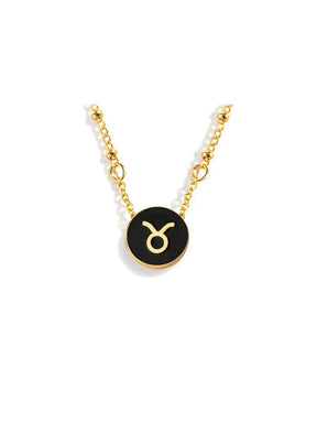 Collar con el signo del zodiaco en oro de 18 quilates