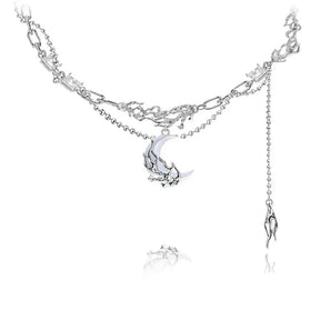 Collar Lunar Magic en plata 925 – Cadena de 43 cm