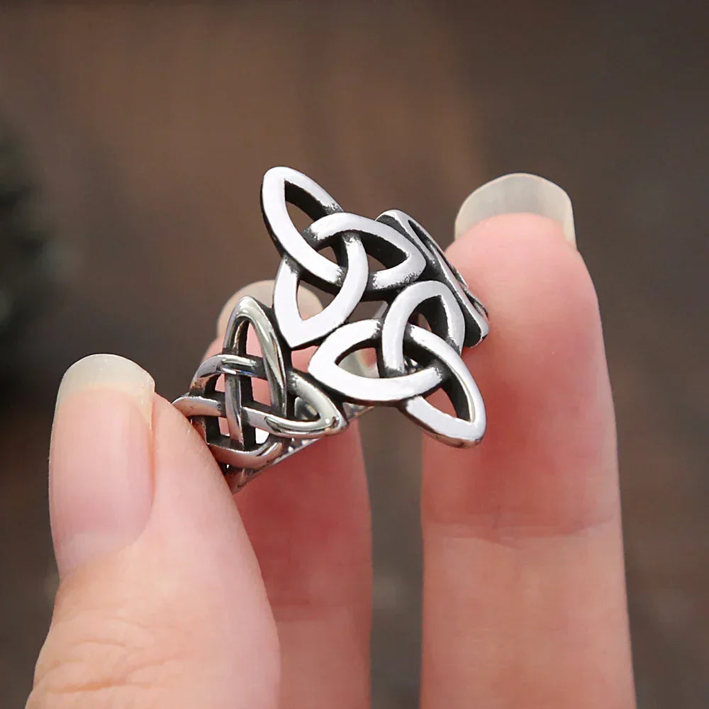 Anel Triquetra em Aço Inoxidável 316L - Sundian