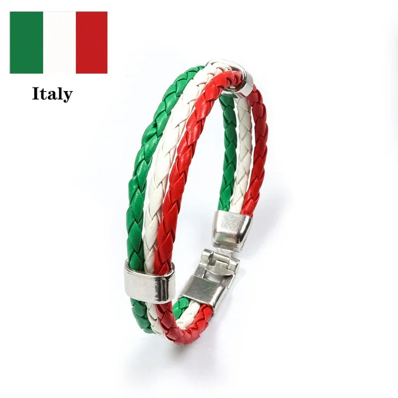 Leather Bracelet Various Countries