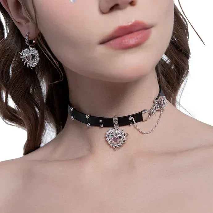 Collar de corazón biónico - Cadena de 40 cm