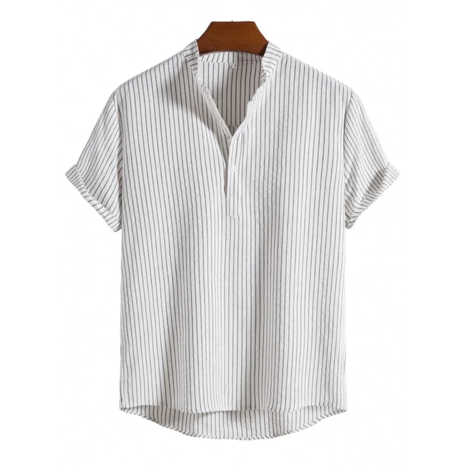 Camisa elegante de lino Zooper: diseño moderno con un toque clásico