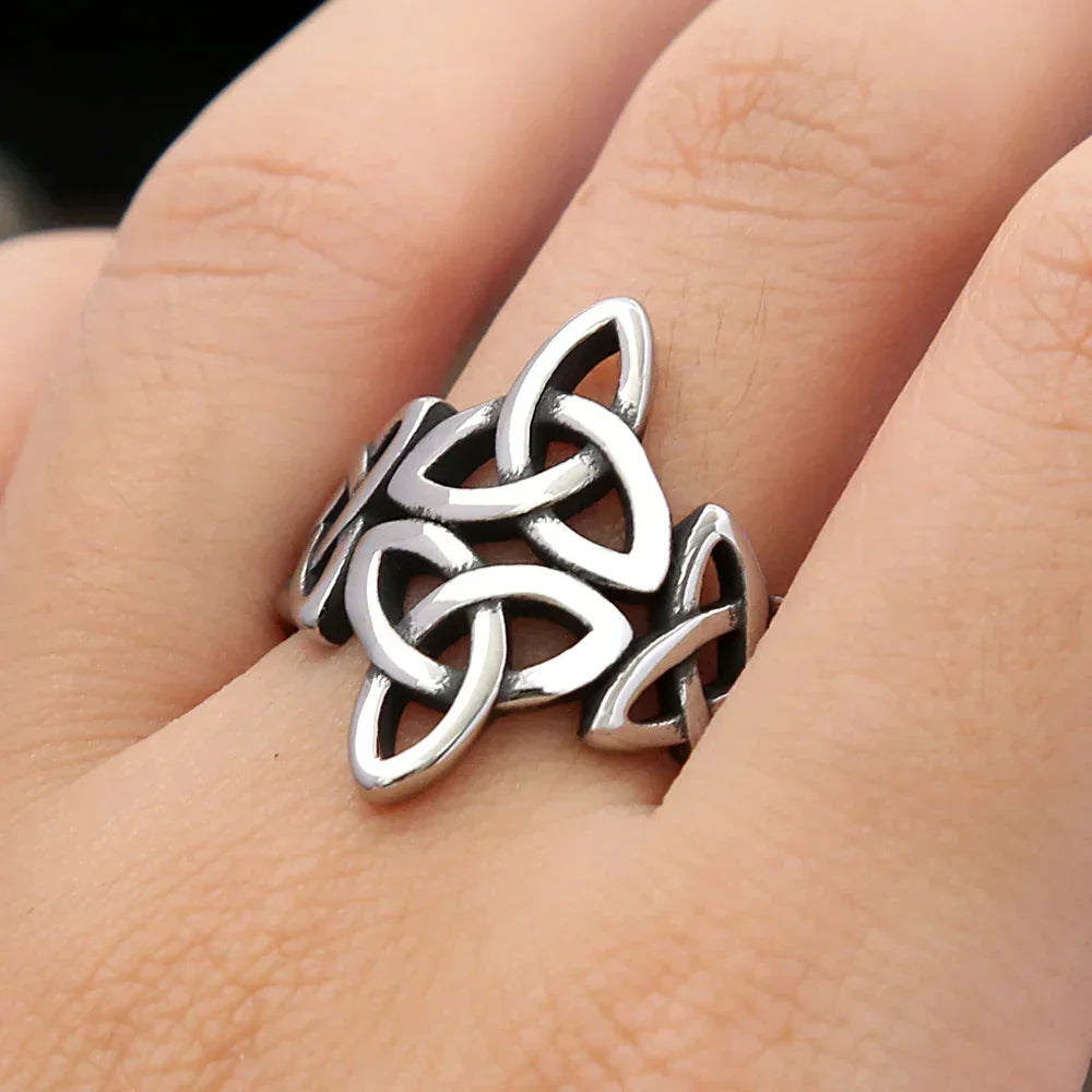 Anel Triquetra em Aço Inoxidável 316L - Sundian