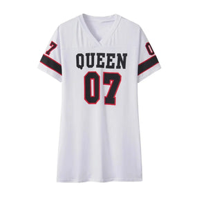 Camiseta con letras estampadas: verano, estilo europeo y americano 
