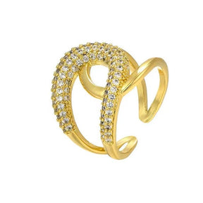 Anel Cristal de Saturno 18k - Sundian