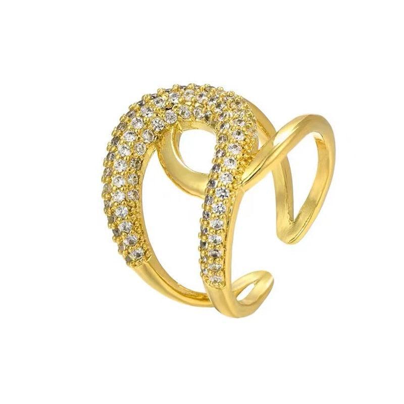Anel Cristal de Saturno 18k - Sundian