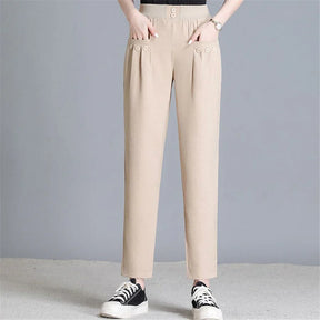 Pantalones Giana: versátiles, ligeros y muy elegantes.