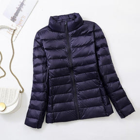 Jaqueta Puffer Feminina Impermeável Ultraleve Dobrável – Elegância e conforto para o dia a dia