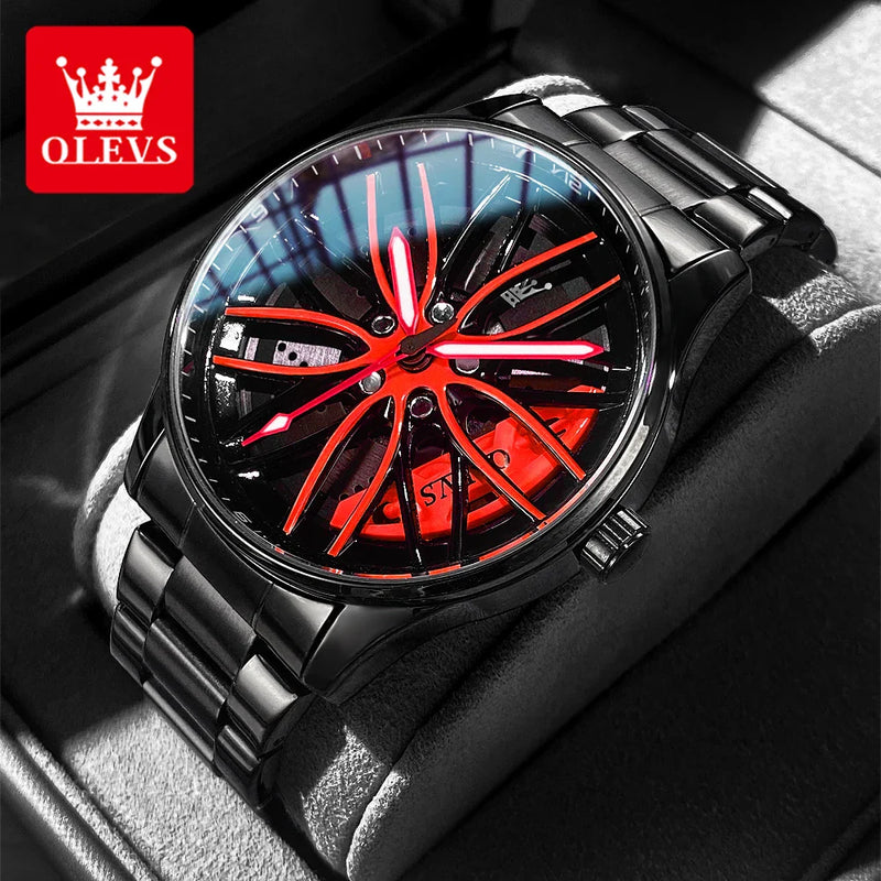 OLEVS Relógio Masculino Original Quartzo à Prova D'água - Aço Inoxidável 9937 42mm