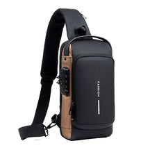 Bolsa de Ombro Crossbody Antifurto com Carregamento USB e Fibra de Carbono - Sundian