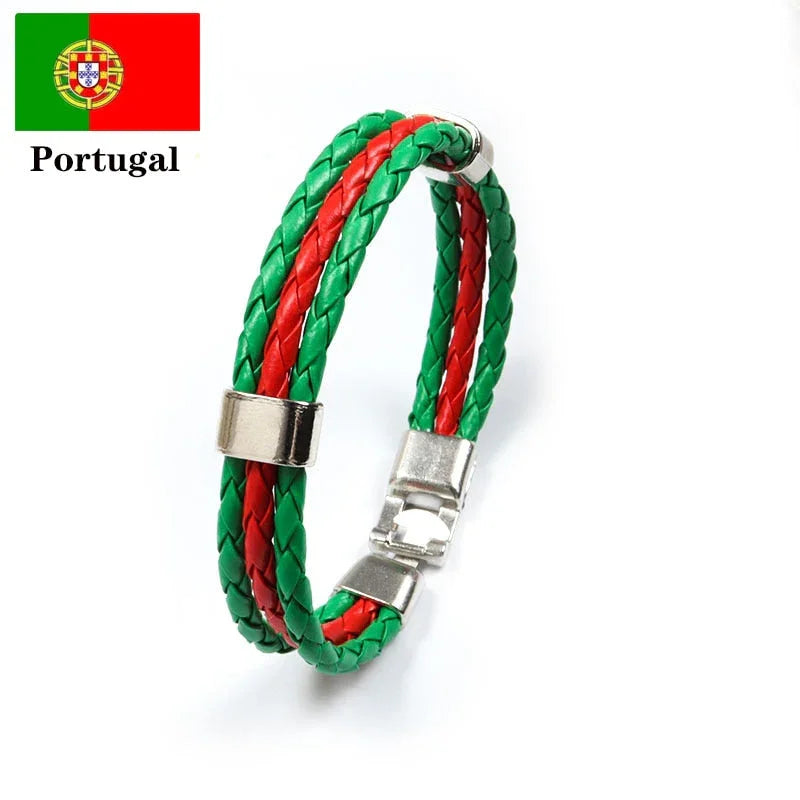 Leather Bracelet Various Countries