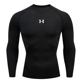 Camiseta de compresión de manga larga para hombre – Deportes y fitness 