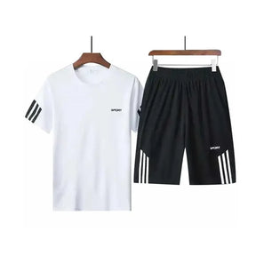 Conjunto Esportivo Masculino de Verão – Camiseta e Shorts