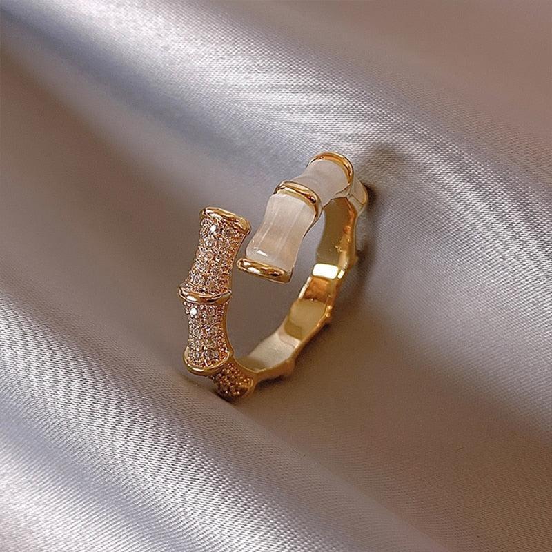 Anel Le Blanc Opala 18K - Sundian
